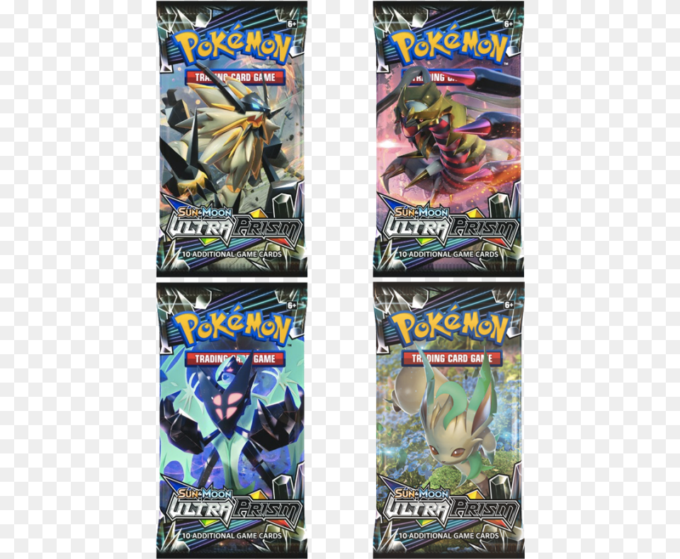 Ultra Prism Booster Pack Pokemon Sun And Moon Ultra Prism Booster Pack, Book, Comics, Publication, Food Free Transparent Png
