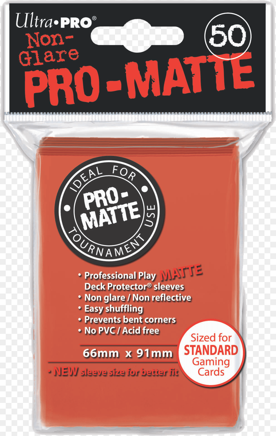 Ultra Pro Game Sleeves Pro Matte Peach Pro Matte Red Standard, Food, Ketchup Free Transparent Png
