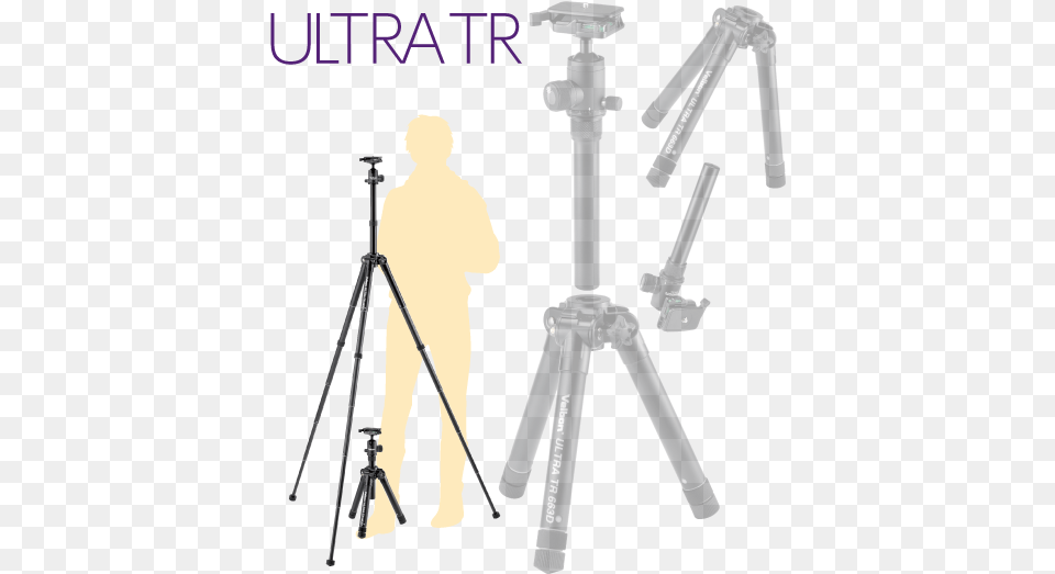 Ultra Tr Series The New Tr Series Feature A Detachable Velbon Ultra Tr, Tripod, Adult, Male, Man Png Image