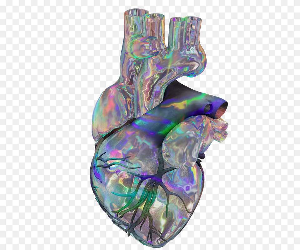 Ultrabianka Holographic Heart, Accessories, Gemstone, Jewelry, Ornament Free Png Download