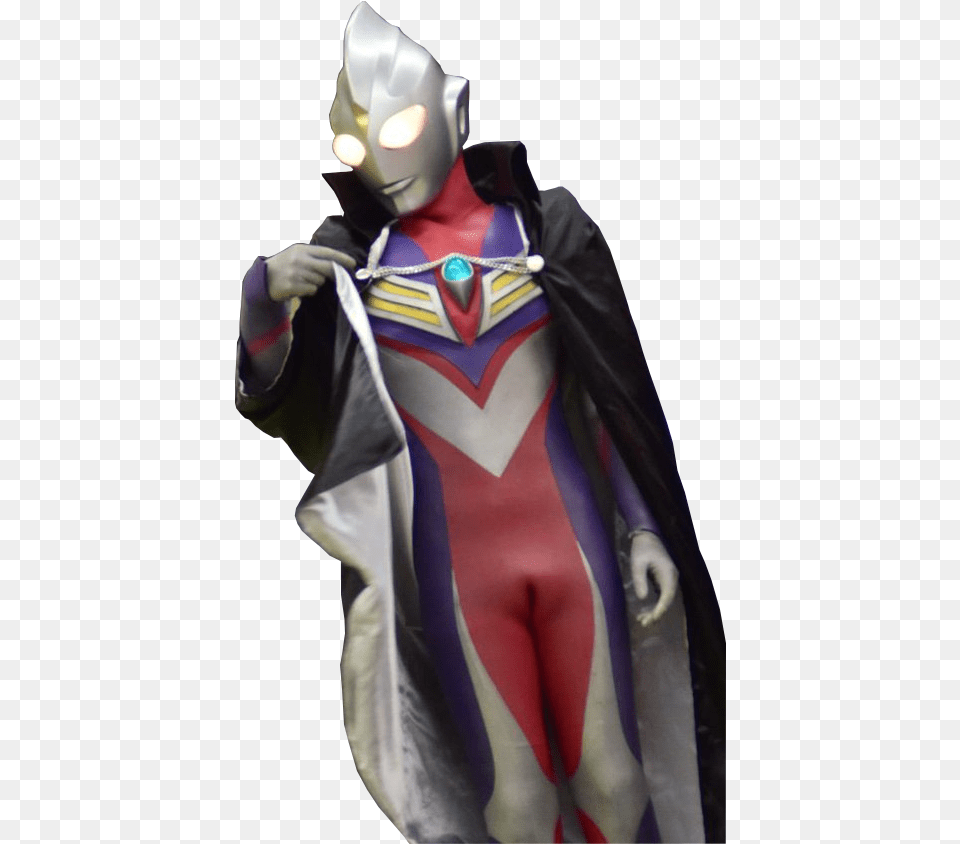 Ultraman Tiga Black Cape Render By I Ultraman Tiga, Clothing, Costume, Person, Adult Free Transparent Png