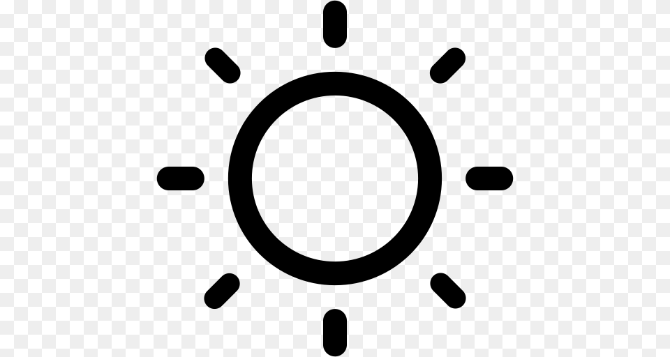 Ultraviolet Rays Weather Radiation Icon With And Vector, Gray Free Transparent Png