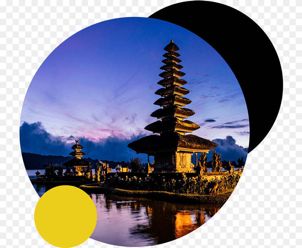 Ulun Danu Beratan Temple, Architecture, Building, Photography, Sphere Png