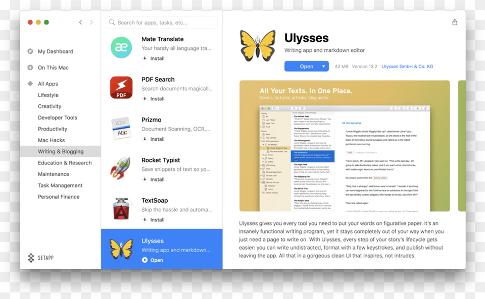Ulysses Mac App Ulysses, File, Webpage, Page, Text Png Image