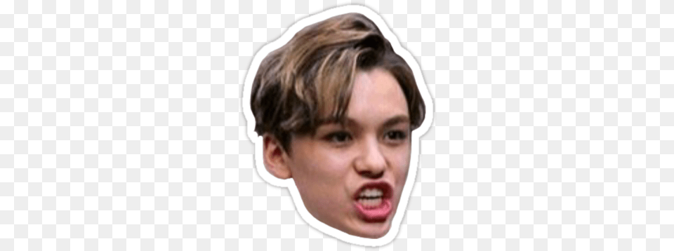 Ulzzang Asianfanfics Ineffable Vernon Derp Face Seventeen, Head, Person, Photography, Portrait Free Png Download