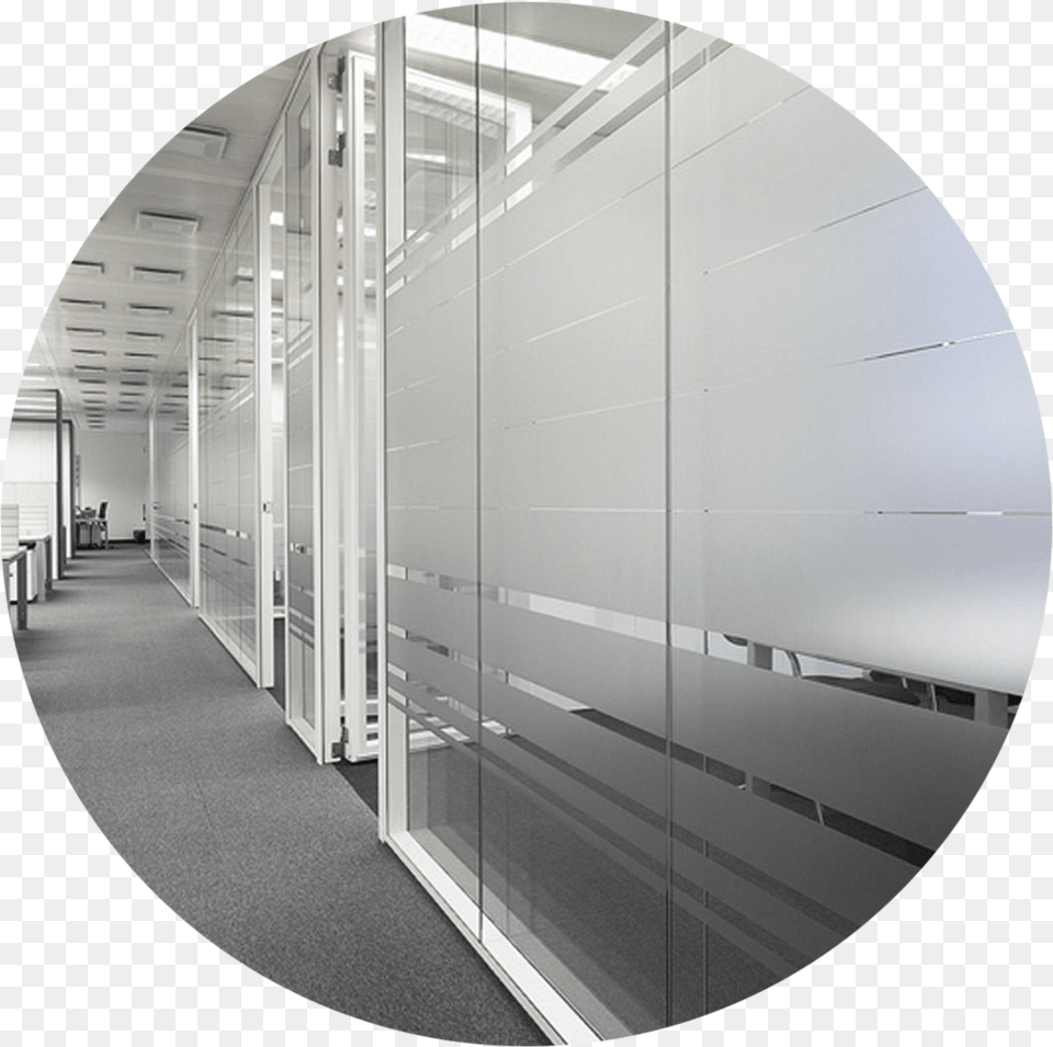 Uma Double Glass Partition Architecture, Building, Corridor, Indoors, Photography Free Png
