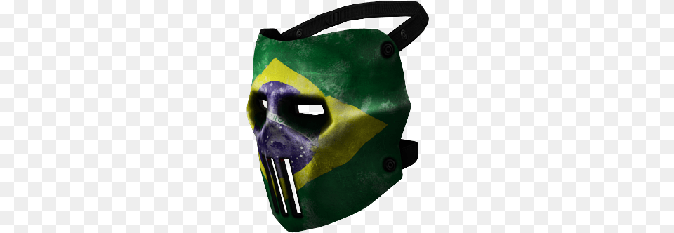 Uma Mscara Que Protege Seu Rosto Completamente E Pode Mascara Bandeira Do Brasil, Blade, Razor, Weapon, Helmet Free Png Download