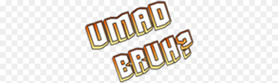 Umad Bruh Roblox Language, Text, Dynamite, Weapon, Qr Code Free Transparent Png