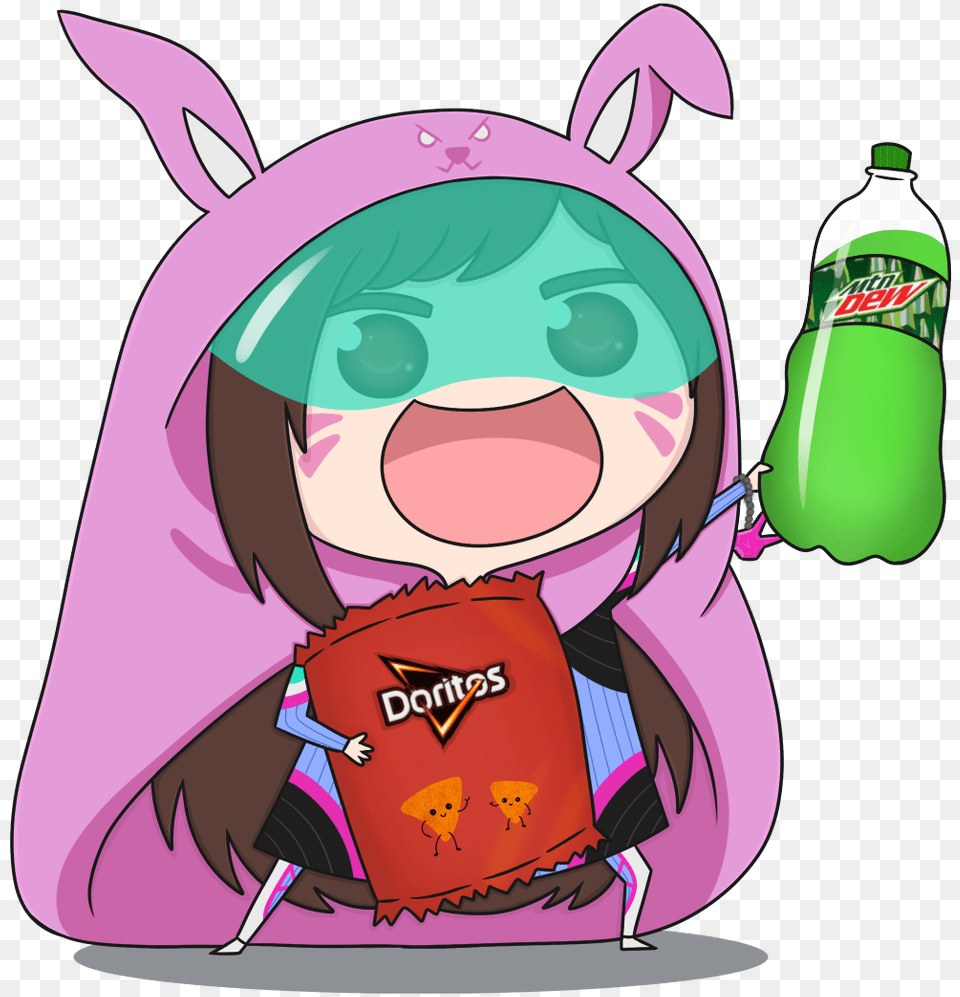 Umaru Chan Dva Download Dva Doritos And Mountain Dew, Backpack, Bag, Face, Head Png