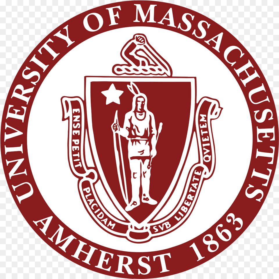 Umass Amherst Logo University Of Massachusetts Logo, Emblem, Symbol, Adult, Male Free Png