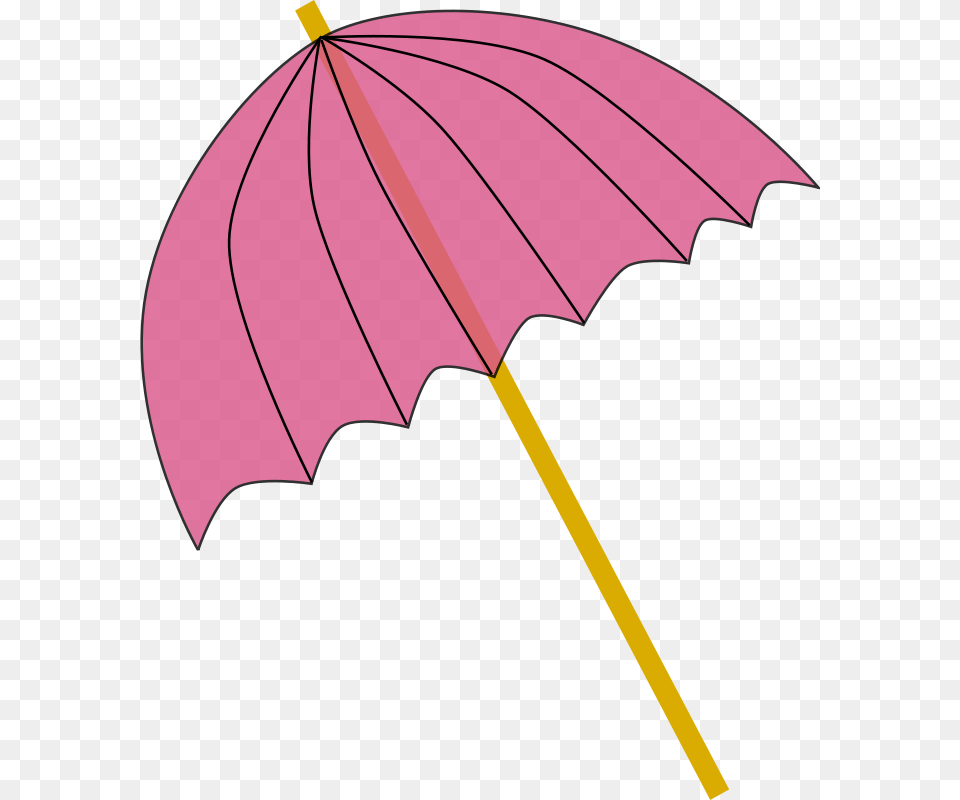 Umbrella 001 Beach Pink, Canopy, Person Free Png Download