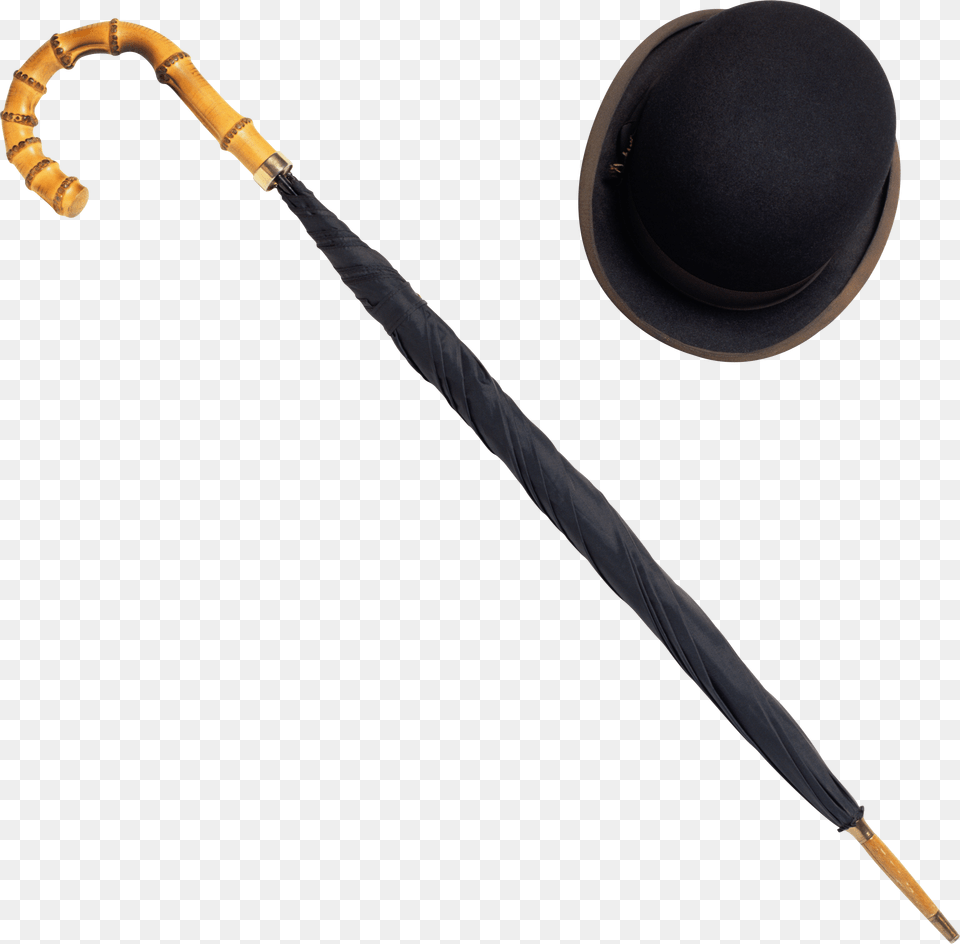 Umbrella, Stick, Smoke Pipe, Clothing, Hat Png Image