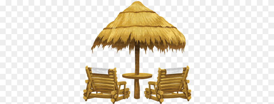 Umbrella Beach Chair Parasol Chaise Deck Chairs On Beach, Outdoors, Architecture, Building, Countryside Png Image