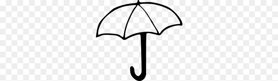 Umbrella Clip Art, Gray Free Transparent Png