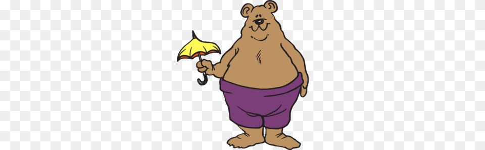 Umbrella Clipart Bear, Baby, Person, Cartoon Free Png Download