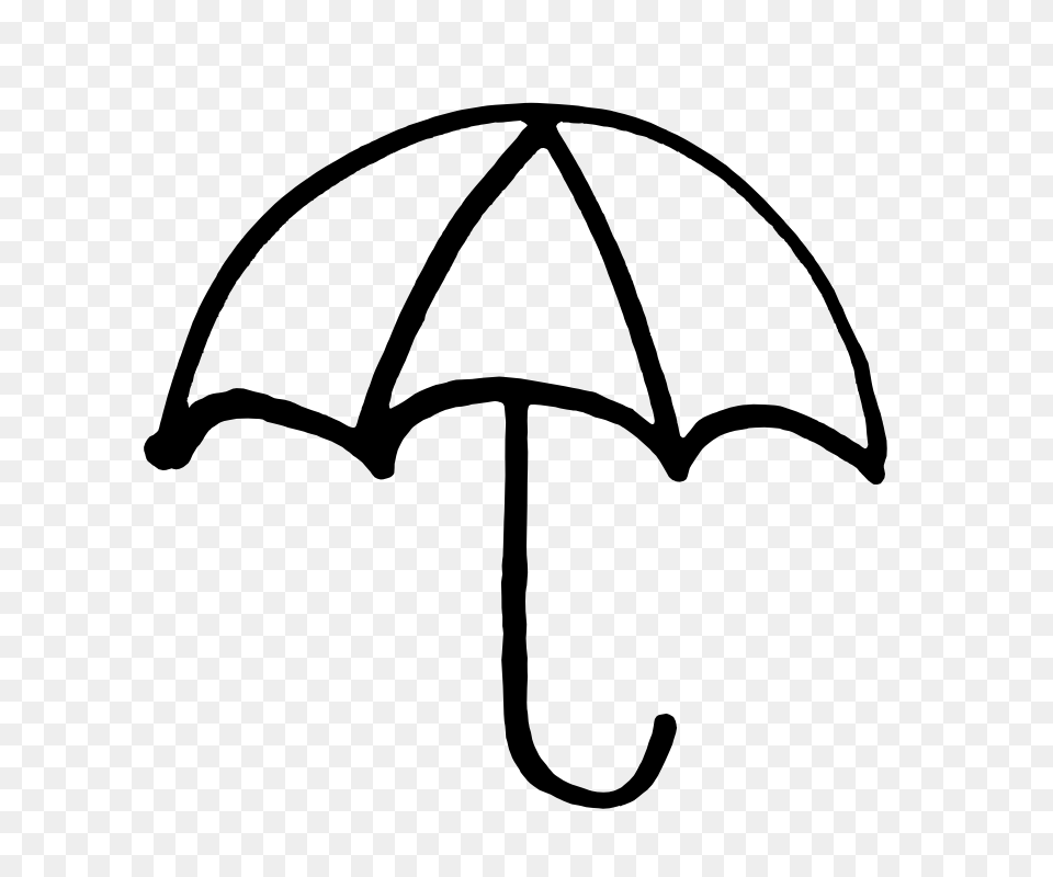 Umbrella Clipart Black And White Umbrella Black And White Clip, Canopy, Bow, Weapon Free Png