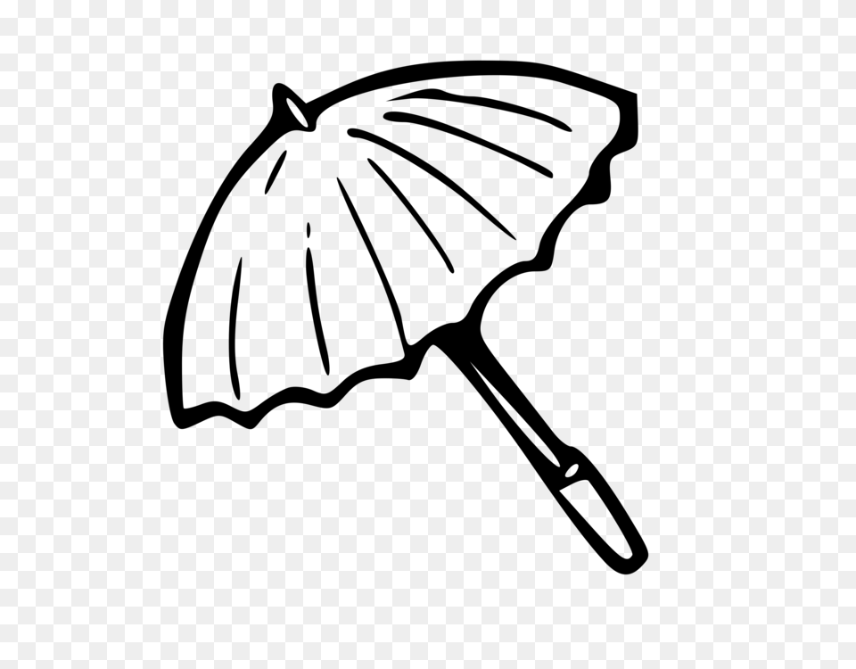 Umbrella Computer Icons Black And White Coloring Book, Gray Free Png Download