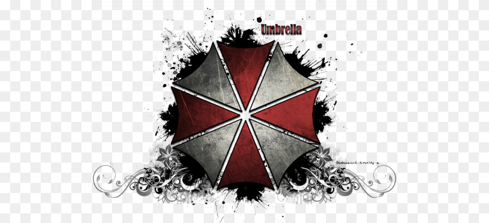 Umbrella Corporation Logo Transparent Resident Evil Umbrella, Symbol, Leaf, Plant, Person Png Image