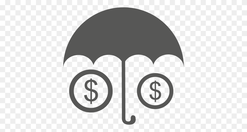 Umbrella Dollar Sign Beneath Free Transparent Png