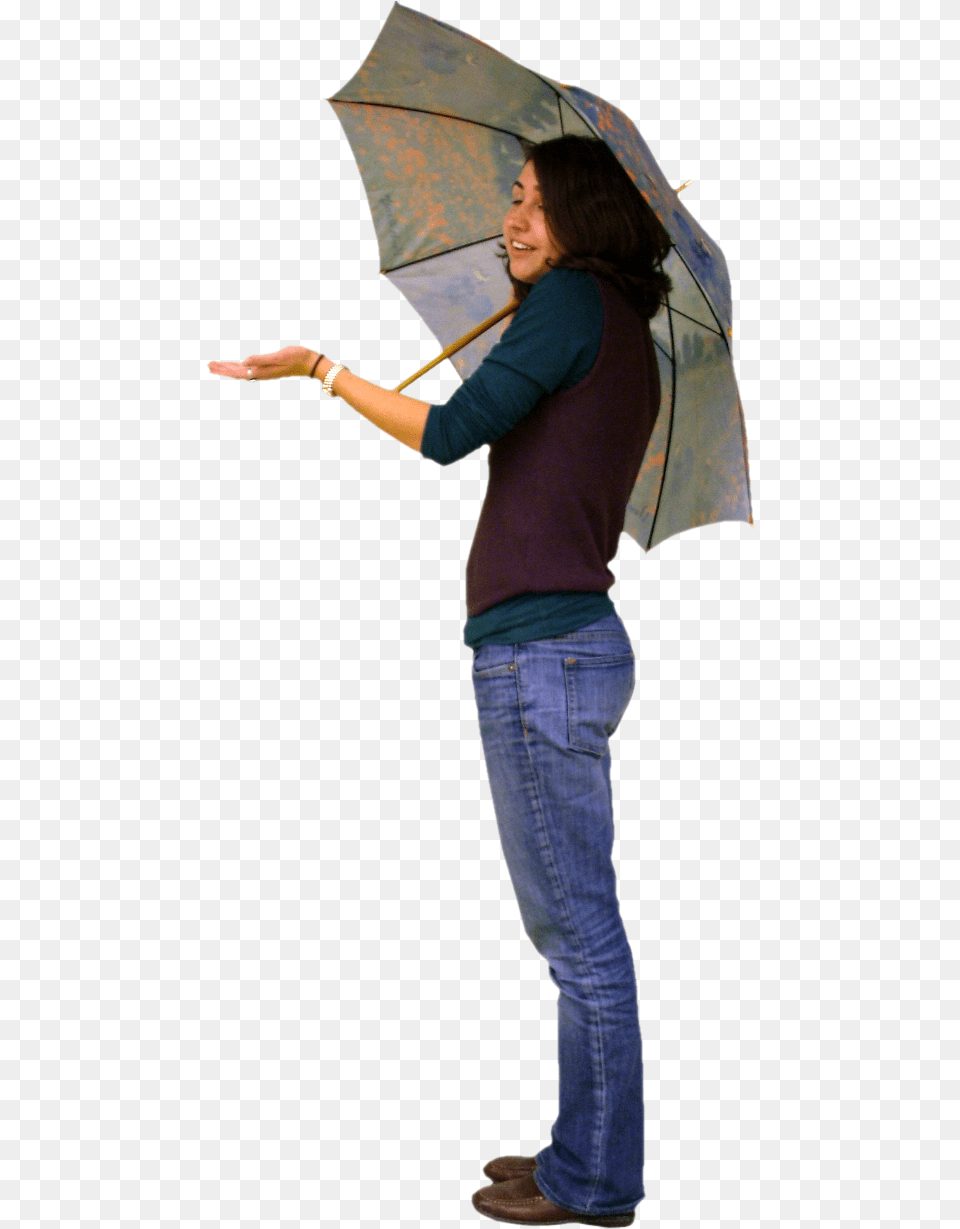 Umbrella Girl, Pants, Clothing, Jeans, Adult Free Png Download