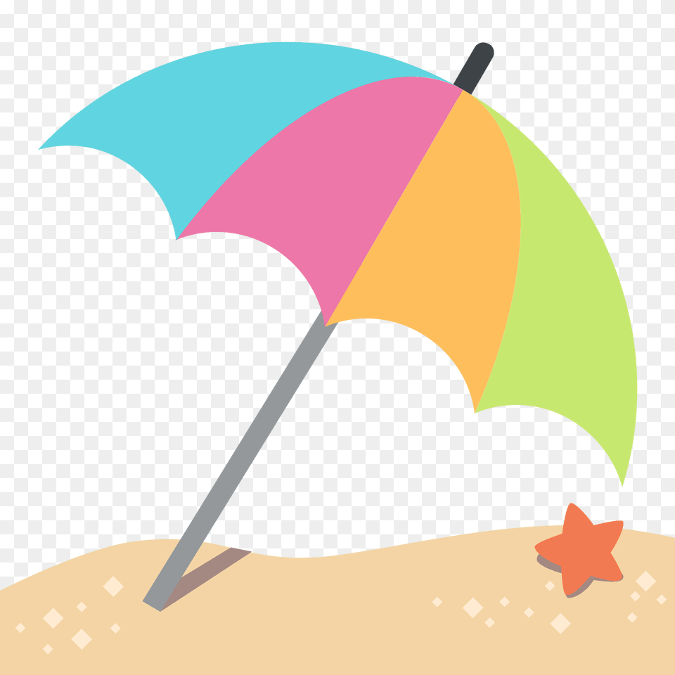Umbrella On Ground Emoji Clipart, Canopy, Animal, Fish, Sea Life Png Image