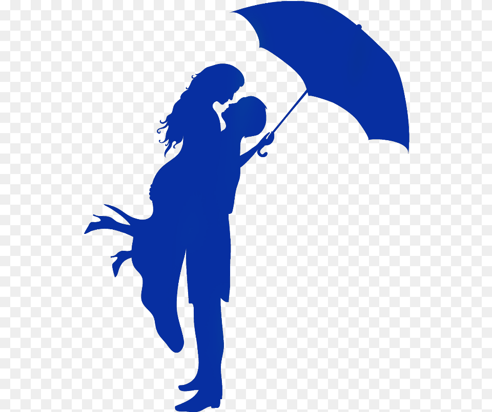 Umbrella Silhouette Romantic Couple Pencil Sketch, Person Png