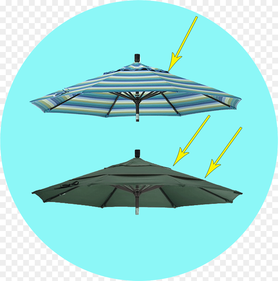 Umbrella Single Ventilation Or Double Ventilation Umbrella, Canopy, Architecture, Building, House Free Png Download
