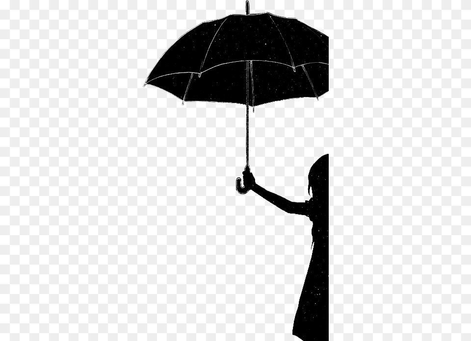 Umbrella Tumblr Girl With A Black Umbrella, Canopy Png Image