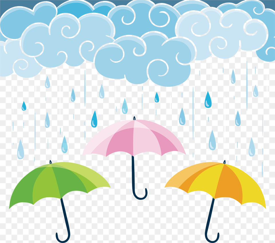 Umbrella With Rain, Canopy Free Png