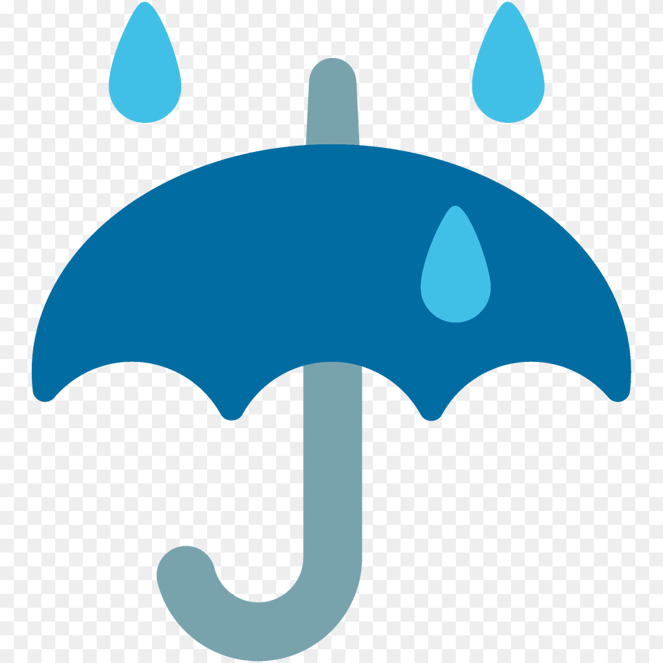 Umbrella With Rain Drops Emoji Clipart, Canopy, Electronics, Hardware Free Png