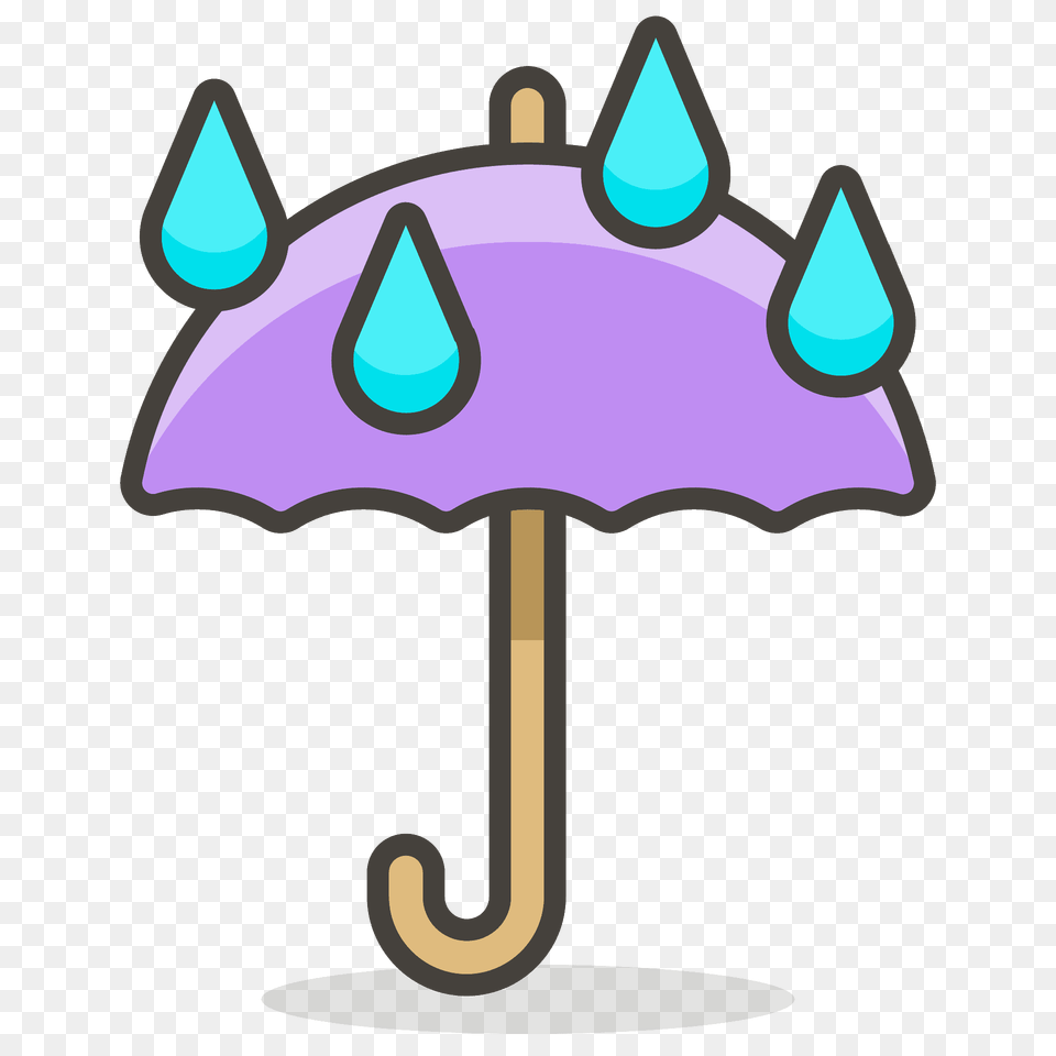 Umbrella With Rain Drops Emoji Clipart, Canopy, Electronics, Hardware Free Png Download
