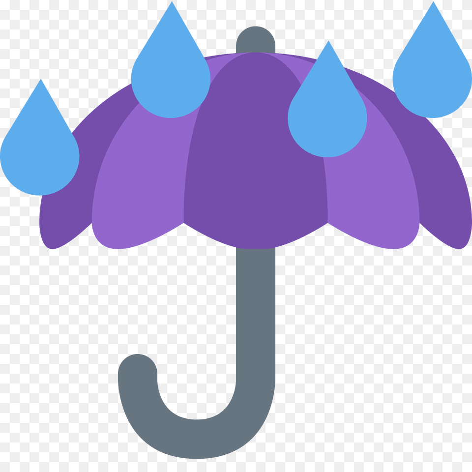 Umbrella With Rain Drops Emoji Clipart, Canopy, Electronics, Hardware Png