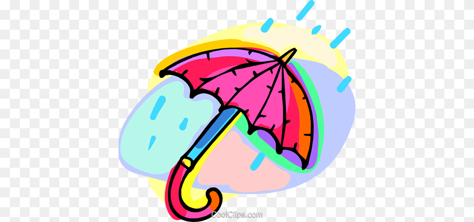 Umbrella With Raindrops Royalty Vector Clip Art Illustration, Canopy, Face, Head, Person Png Image