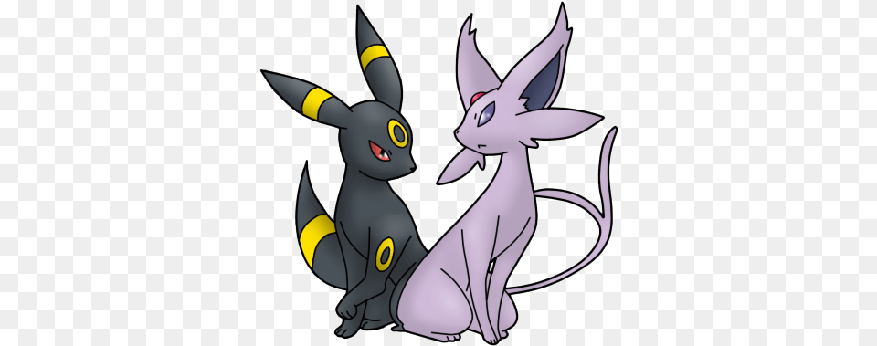 Umbreon And Espeon By Xstrawberry Pokemon Shiny Umbreon And Espeon, Animal, Cat, Mammal, Pet Png