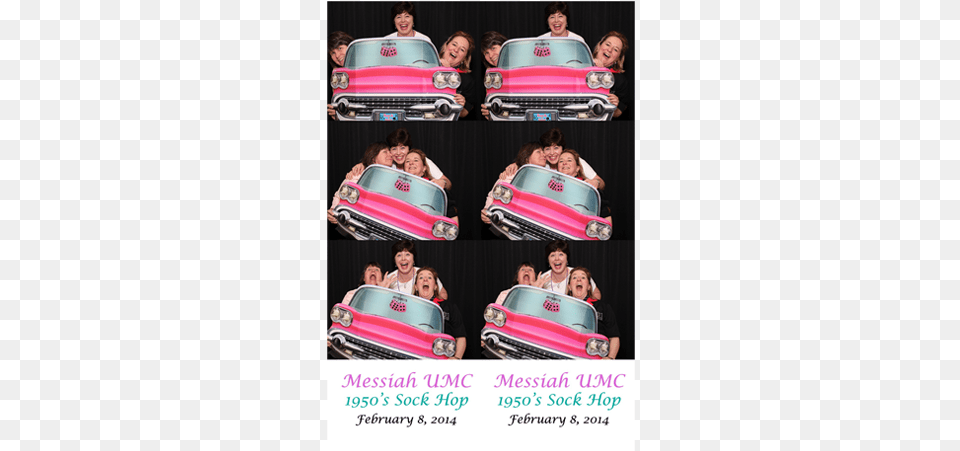 Umc Sock Hop 5039s Convertible Car Party Photo Prop, Advertisement, Baby, Poster, Person Free Png Download