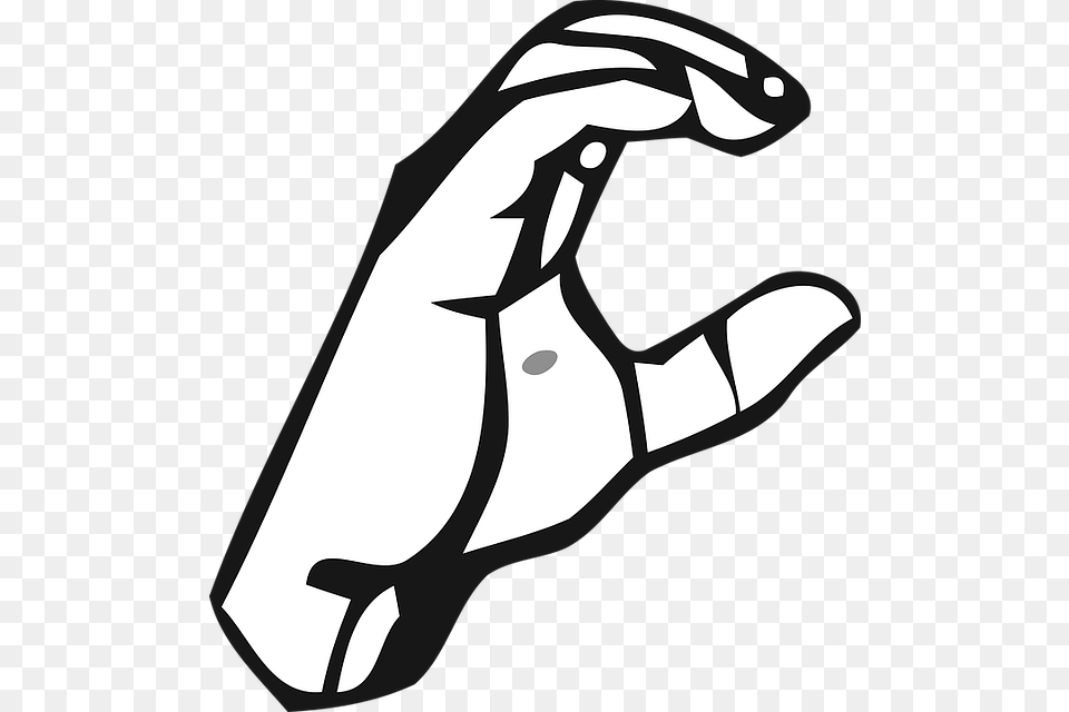 Una Mirada A La Comunidad Sorda En Puerto Rico Sign Language Letters C, Clothing, Glove, Body Part, Finger Png