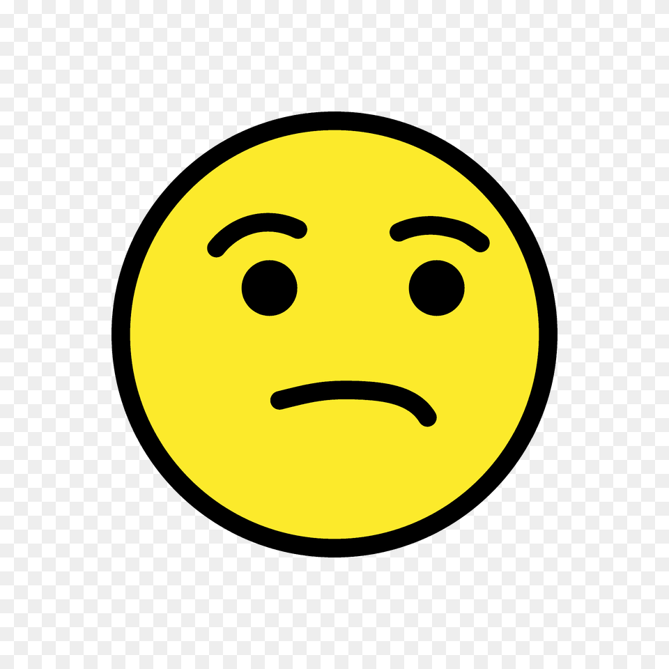 Unamused Face Emoji Clipart, Head, Person Png Image