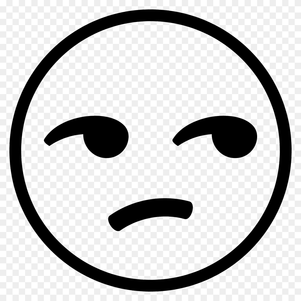 Unamused Face Emoji Clipart Free Transparent Png