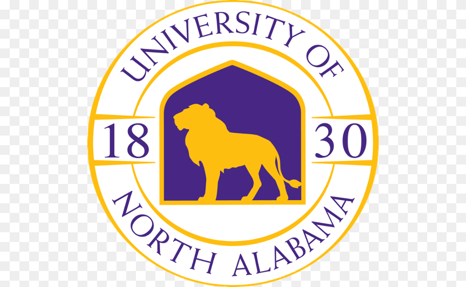 Unas Official Logos University Of North Alabama, Logo, Animal, Lion, Mammal Png Image