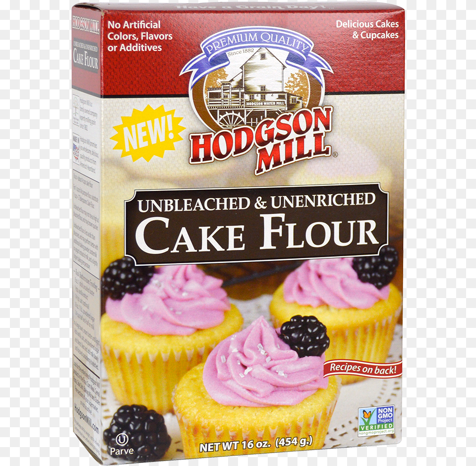 Unbleached Amp Unenriched Cake Flour Hodgson Mill Flour Rye 5 Lb Bag, Food, Cream, Cupcake, Dessert Free Transparent Png