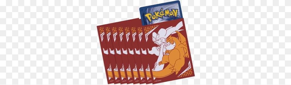 Unbroken Bonds Etb Charizard U0026 Reshiram Sleeves And Deck Pokemon Tcg Card Sleeves, Book, Comics, Publication, Baby Free Transparent Png