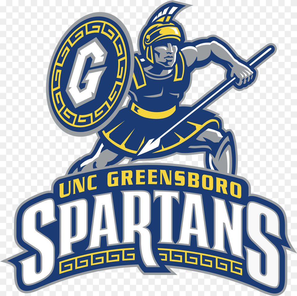 Unc Greensboro Spartans Logo, People, Person, Helmet, Dynamite Png