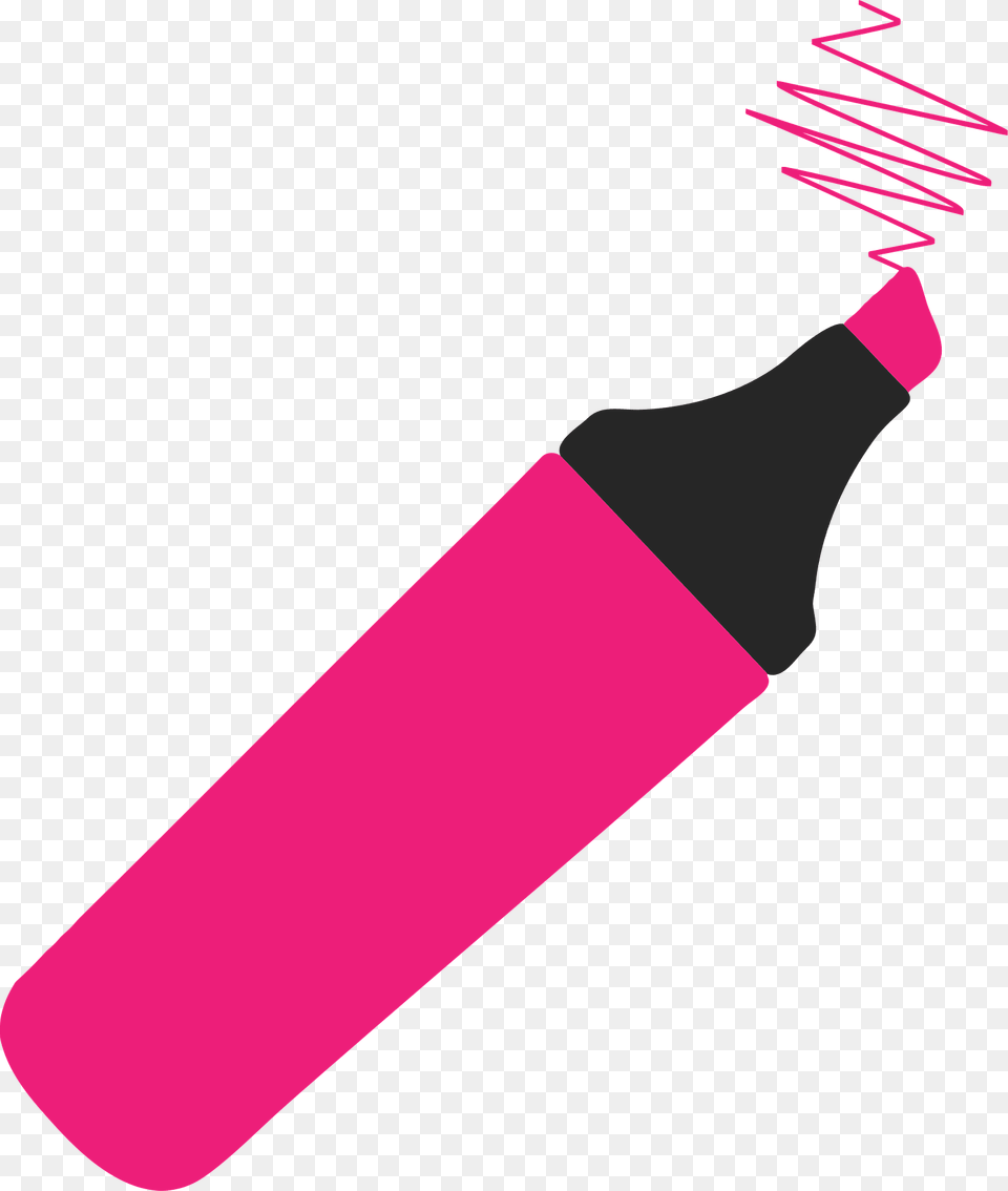 Uncapped Highlighter Pen Clipart, Marker, Dynamite, Weapon Png