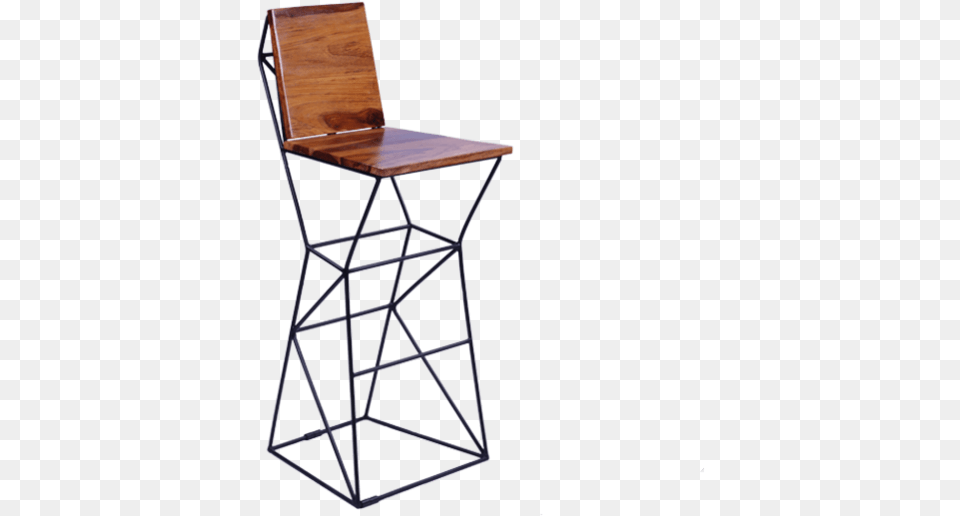 Uncha Bar Chair In Natural Finish Bar Stool, Furniture, Wood Png