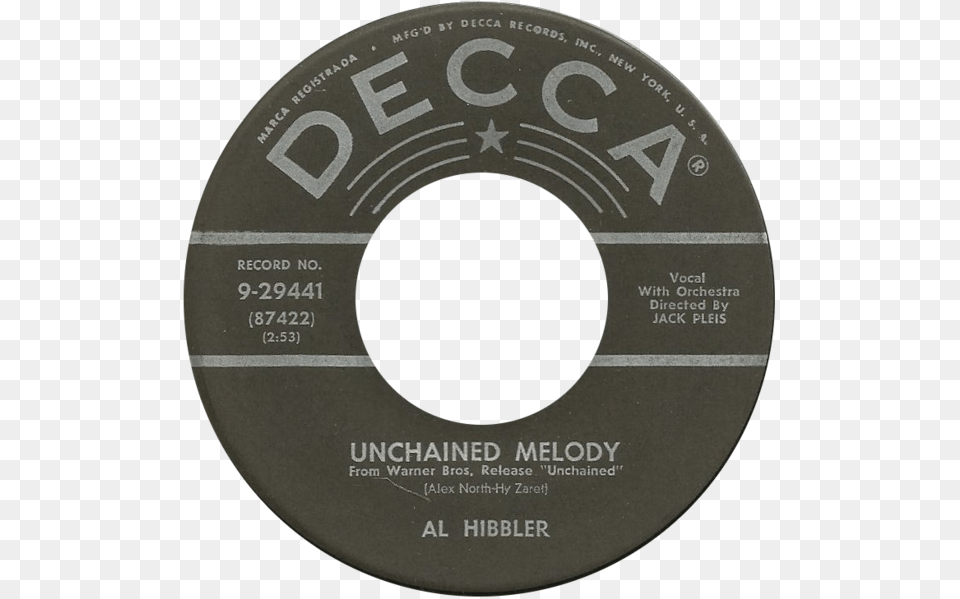 Unchained Melody By Al Hibbler Us Vinyl Haley Rock Around The Clock, Disk, Dvd, Hockey, Ice Hockey Png Image