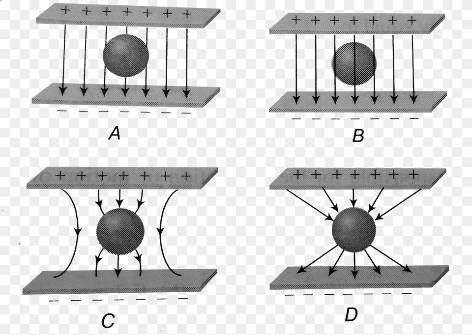 Uncharged Metal Sphere Is Placed Between Two Equal Png