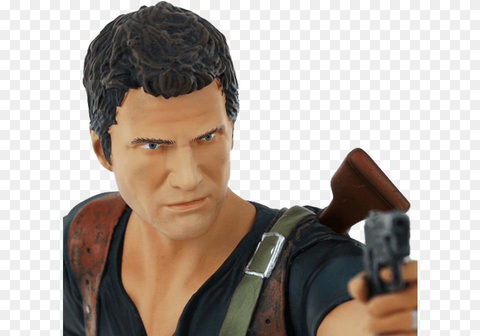 Uncharted 4 A Thief S End Pvc Statue Nathan Drake 30 Gaya Entertainment Nathan, Weapon, Firearm, Gun, Handgun Free Transparent Png