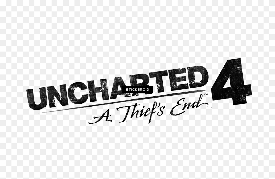 Uncharted 4 Wallpaper Logo Calligraphy, Sticker, Text, Aircraft, Airplane Png Image