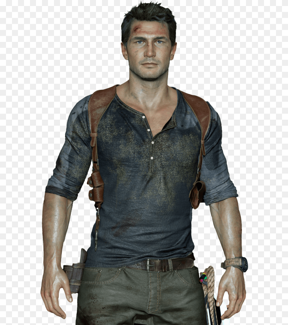 Uncharted Clipart Transparent Uncharted 4 Nathan Drake Holster, Accessories, Vest, Jacket, Coat Free Png Download