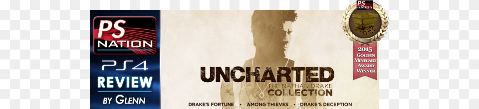 Uncharted Collection Review Banner Gma Sony Ps4 Uncharted Collection, Advertisement, Poster, Adult, Bride Free Png Download